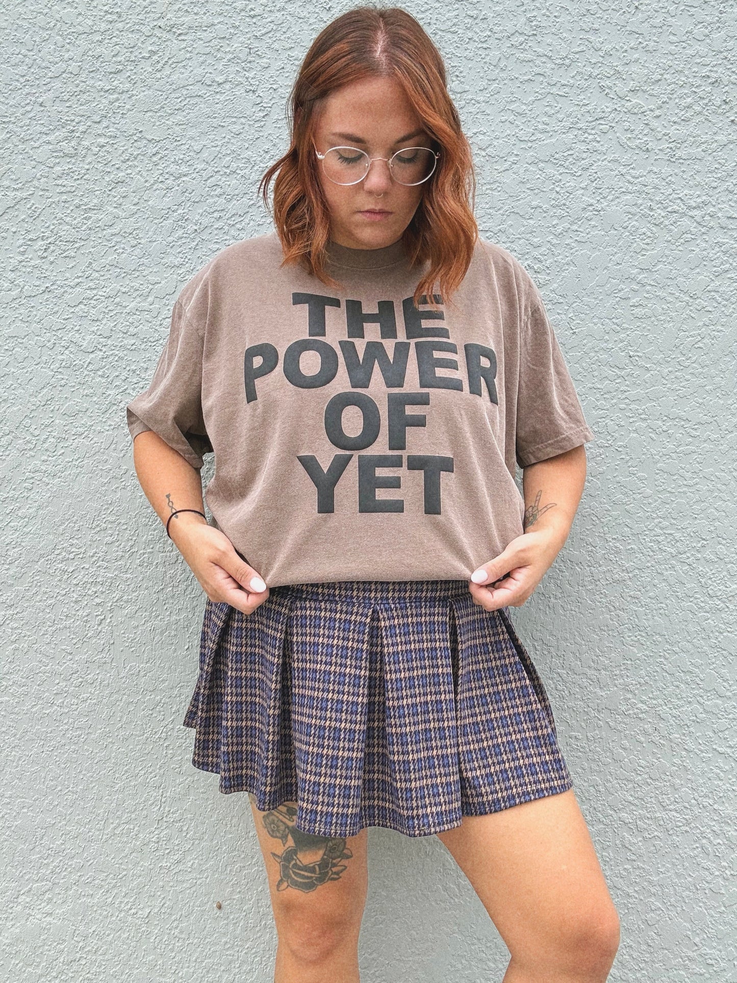 Unisex The Power Of Yet Puff Print T-Shirt