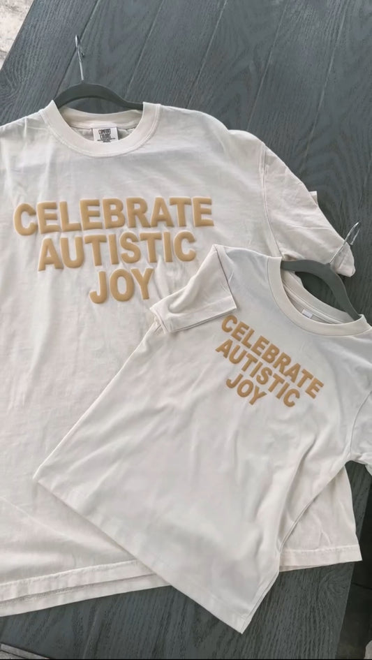 Toddler & Youth Celebrate Autistic Joy Puff Print T-Shirt