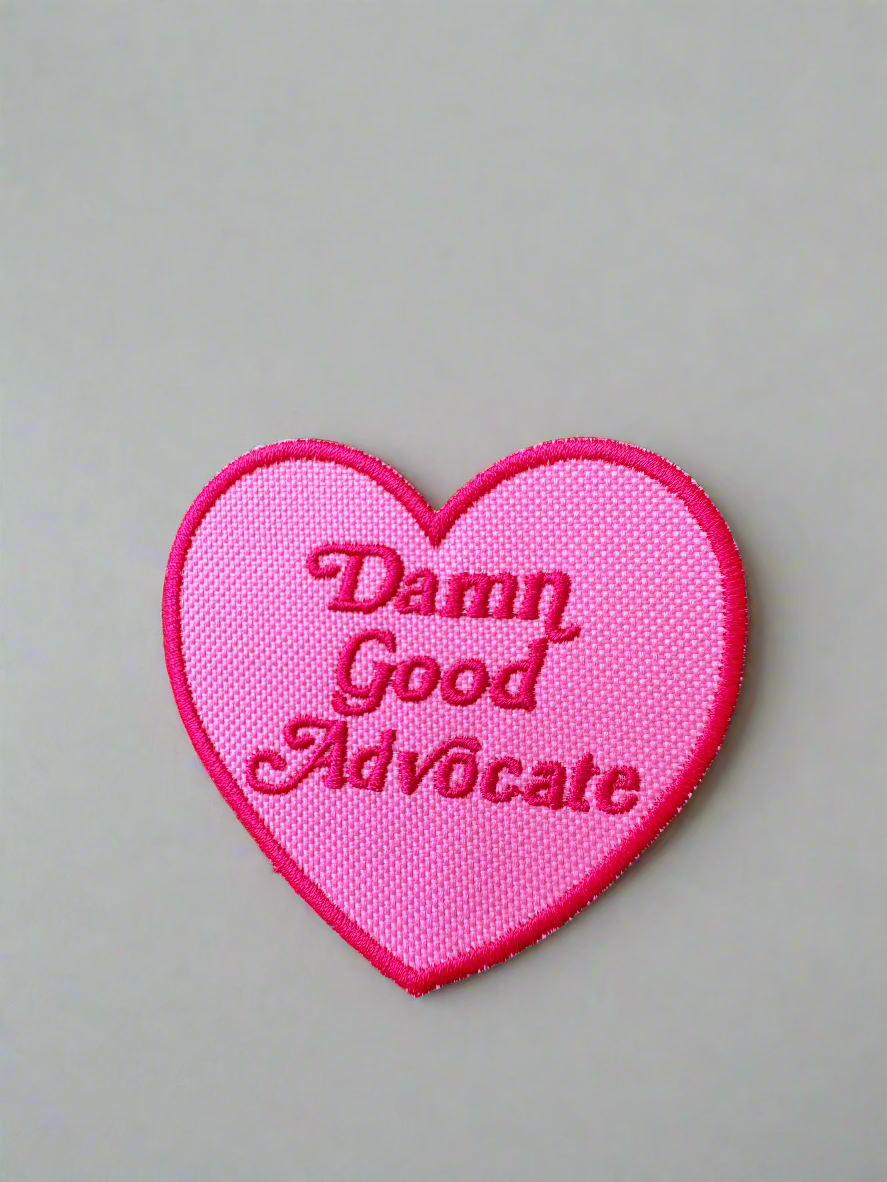 Damn Good Advocate Heart Patch