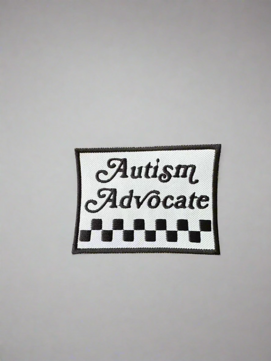 Autism Advocate Checkered Patch