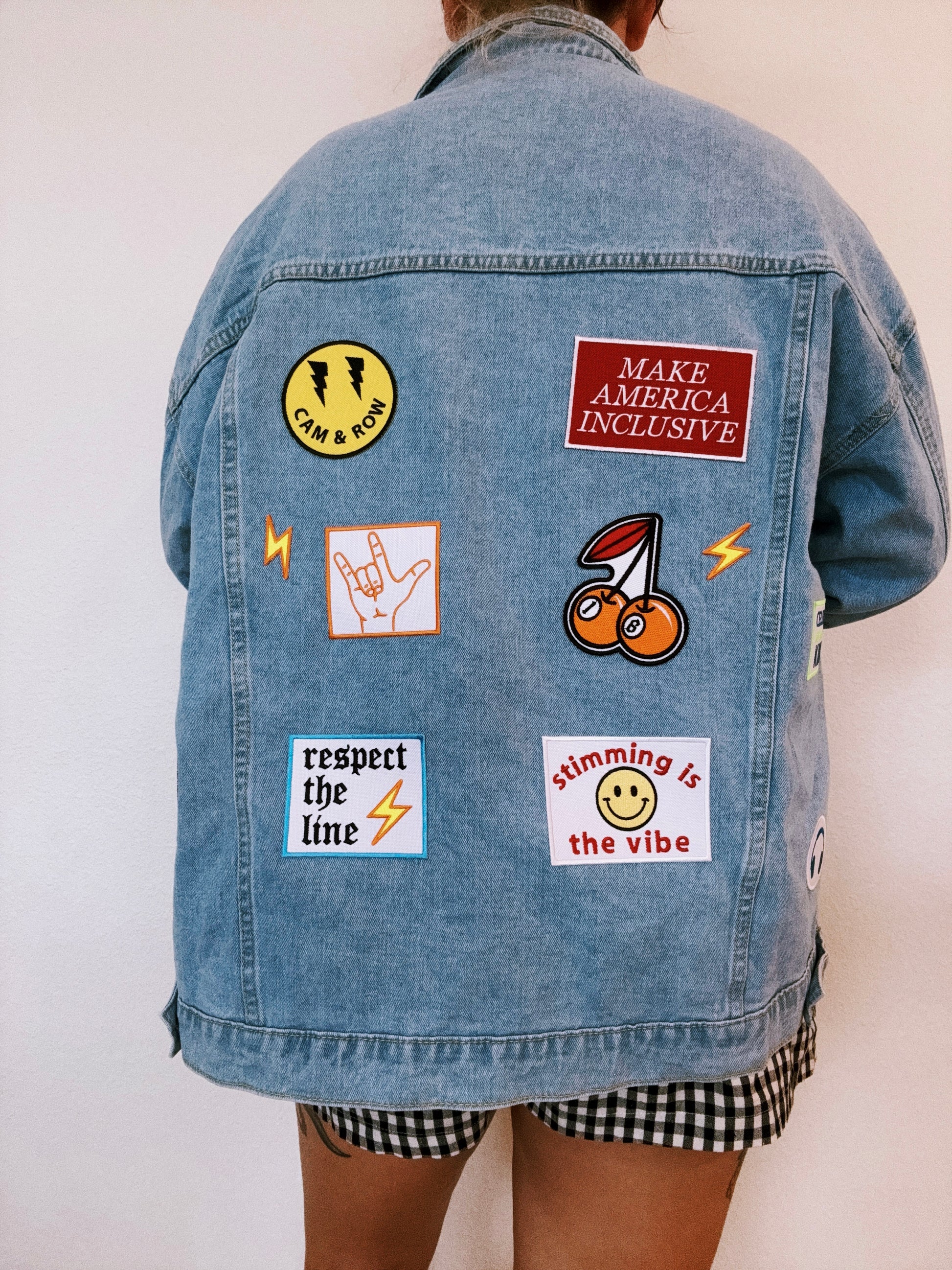 PRE-ORDER Oversized Patch Jean Jacket