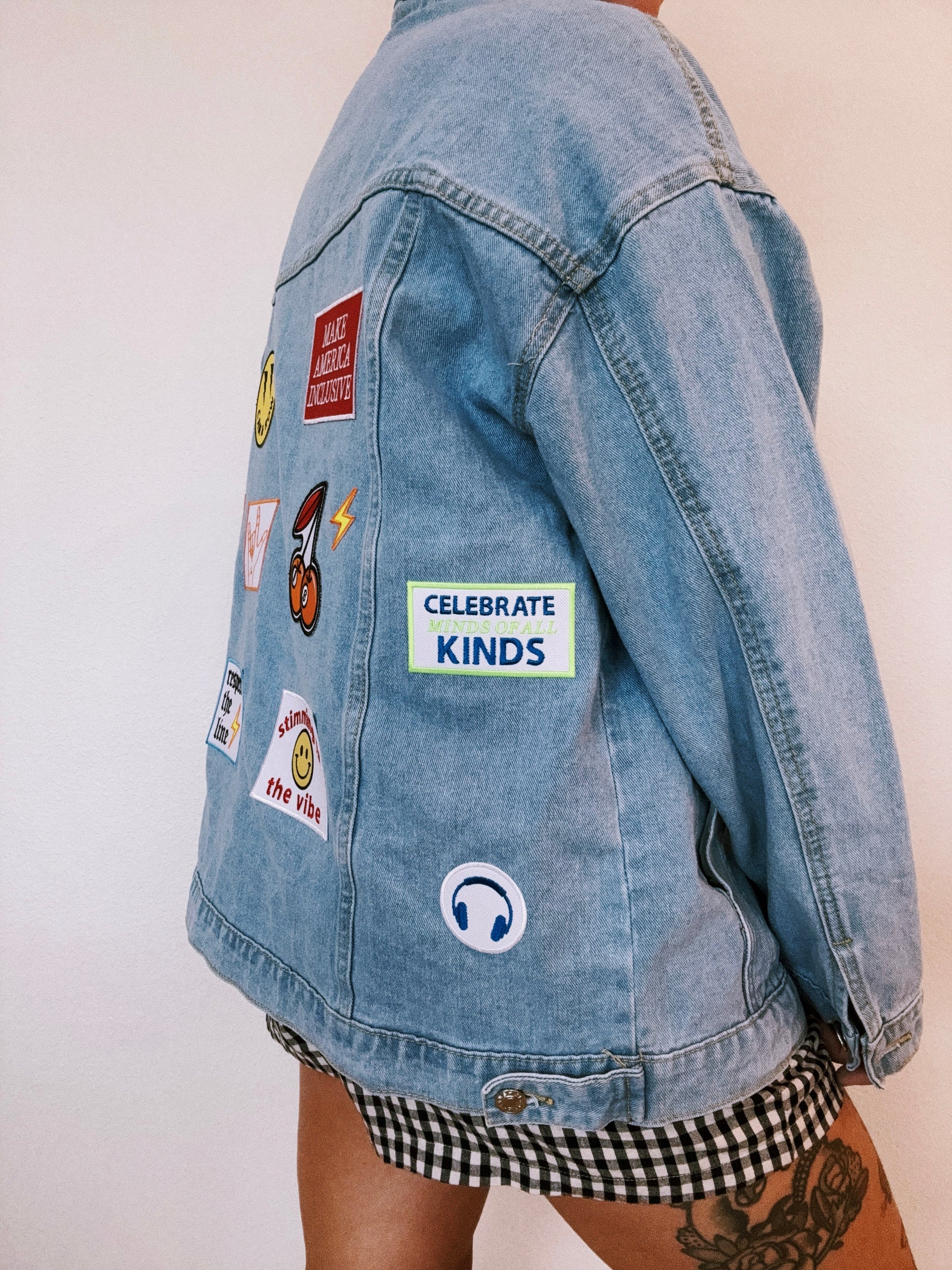 PRE-ORDER Oversized Patch Jean Jacket