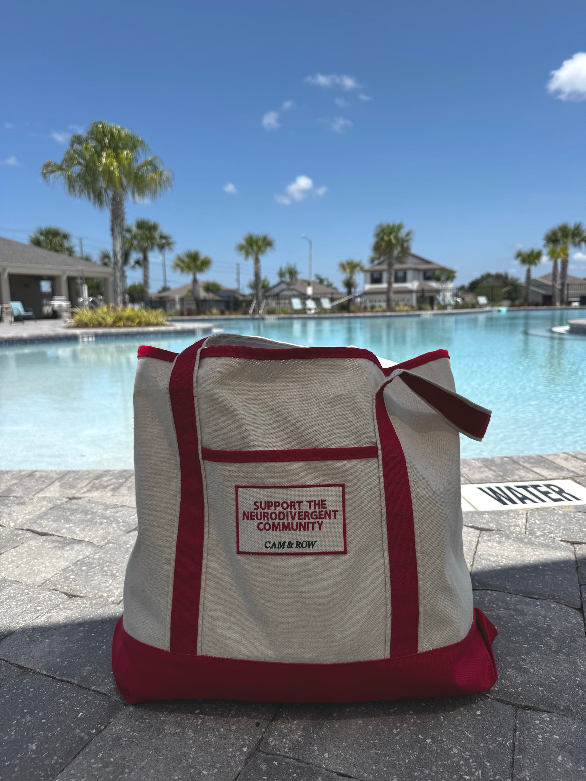 Jumbo Support The Neurodivergent Community Patch Tote Bag