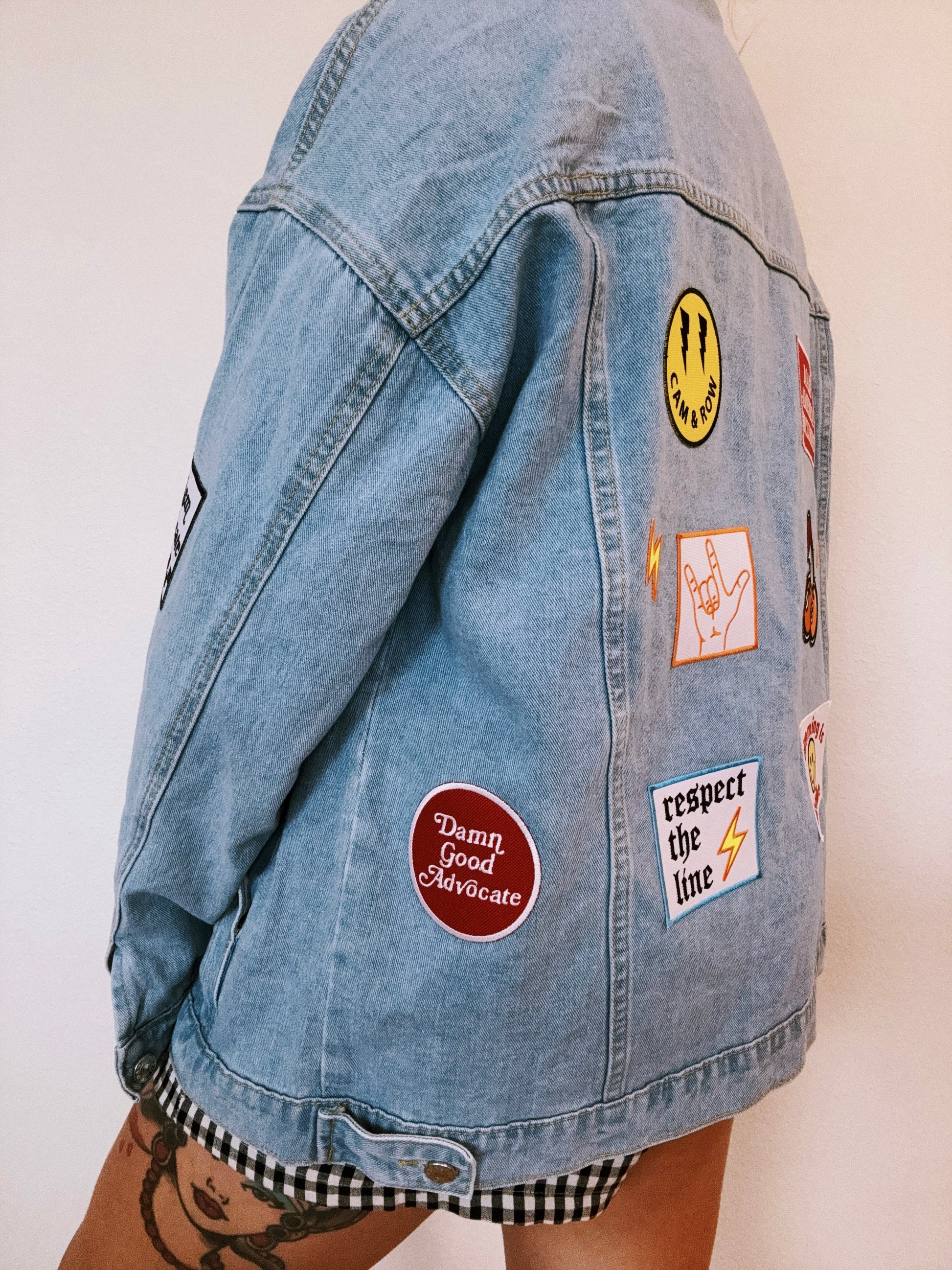 PRE-ORDER Oversized Patch Jean Jacket