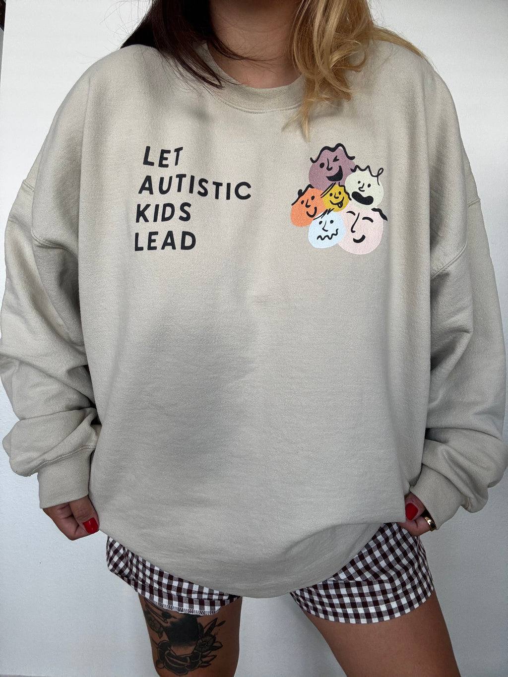 Unisex "Let Autistic Kids Lead" Logo Sweatshirt