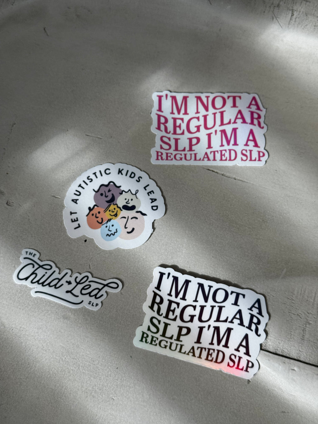 The Child Led SLP Holographic Sticker