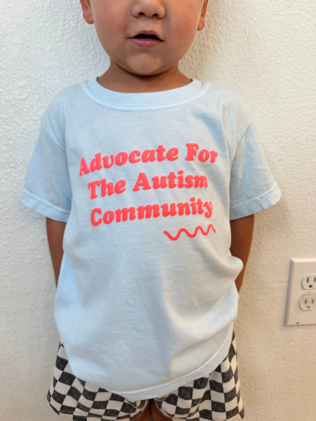 Toddler + Youth "Advocate For The Autism Community" Puff Print T-Shirt