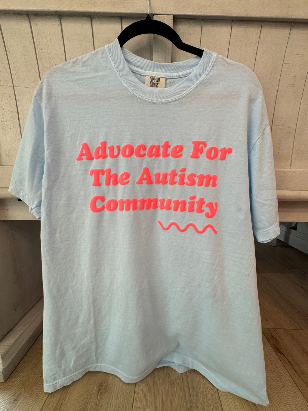 Unisex "Advocate For The Autism Community" Puff Print T-Shirt