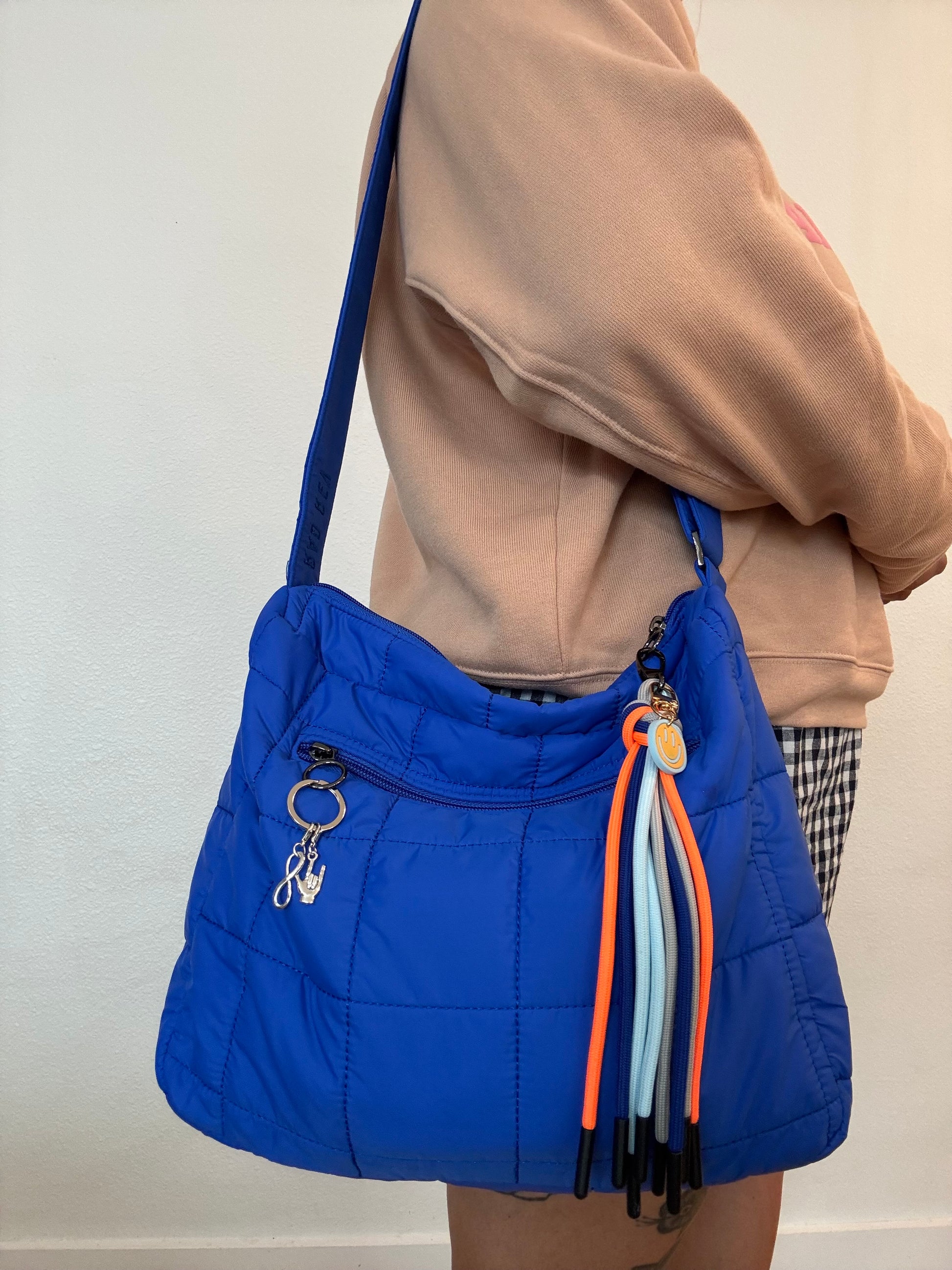 Rad Rev - Autism Charm Cloud Messenger Bag in Cobalt