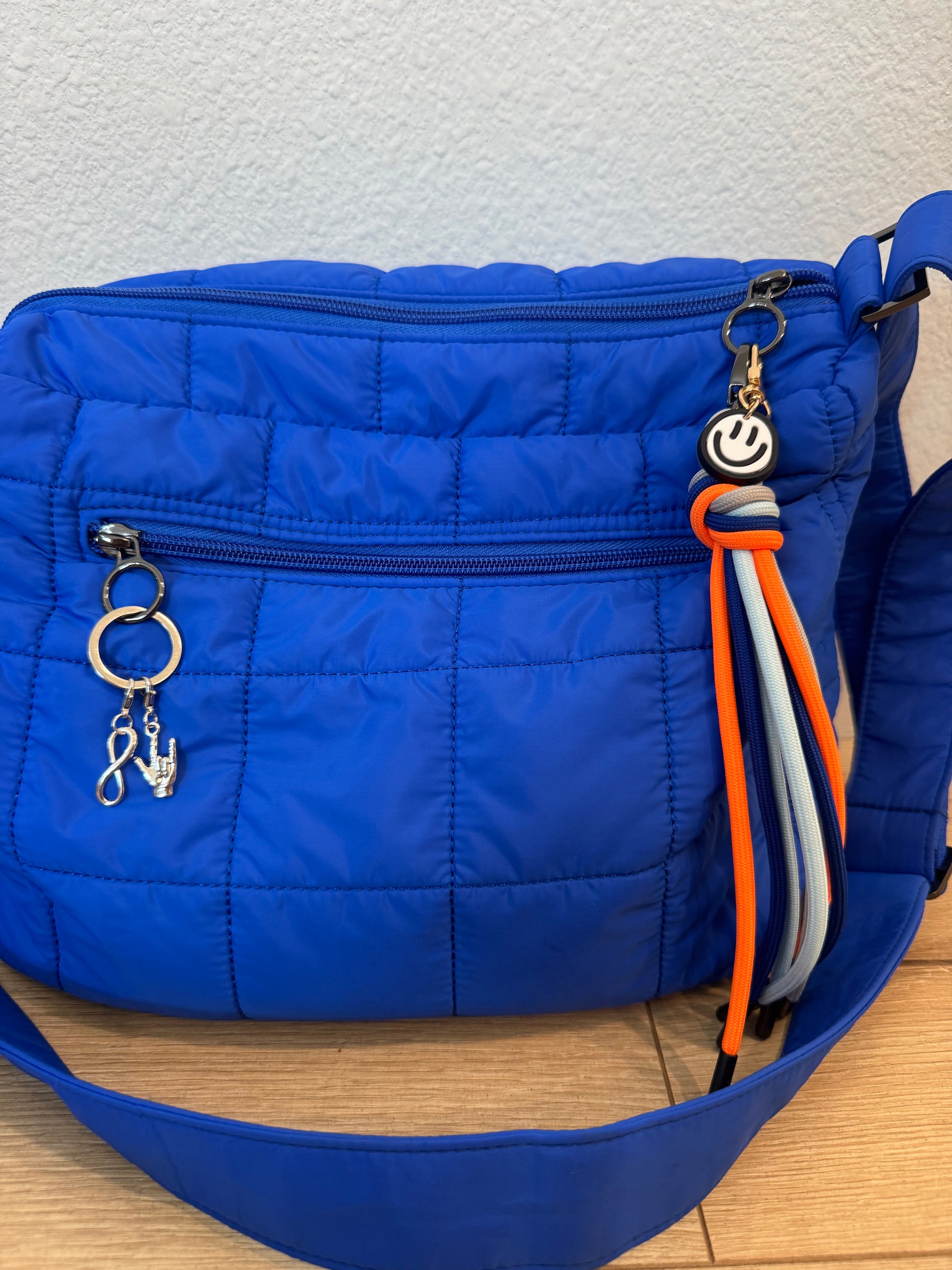 Rad Rev - Autism Charm Cloud Messenger Bag in Cobalt