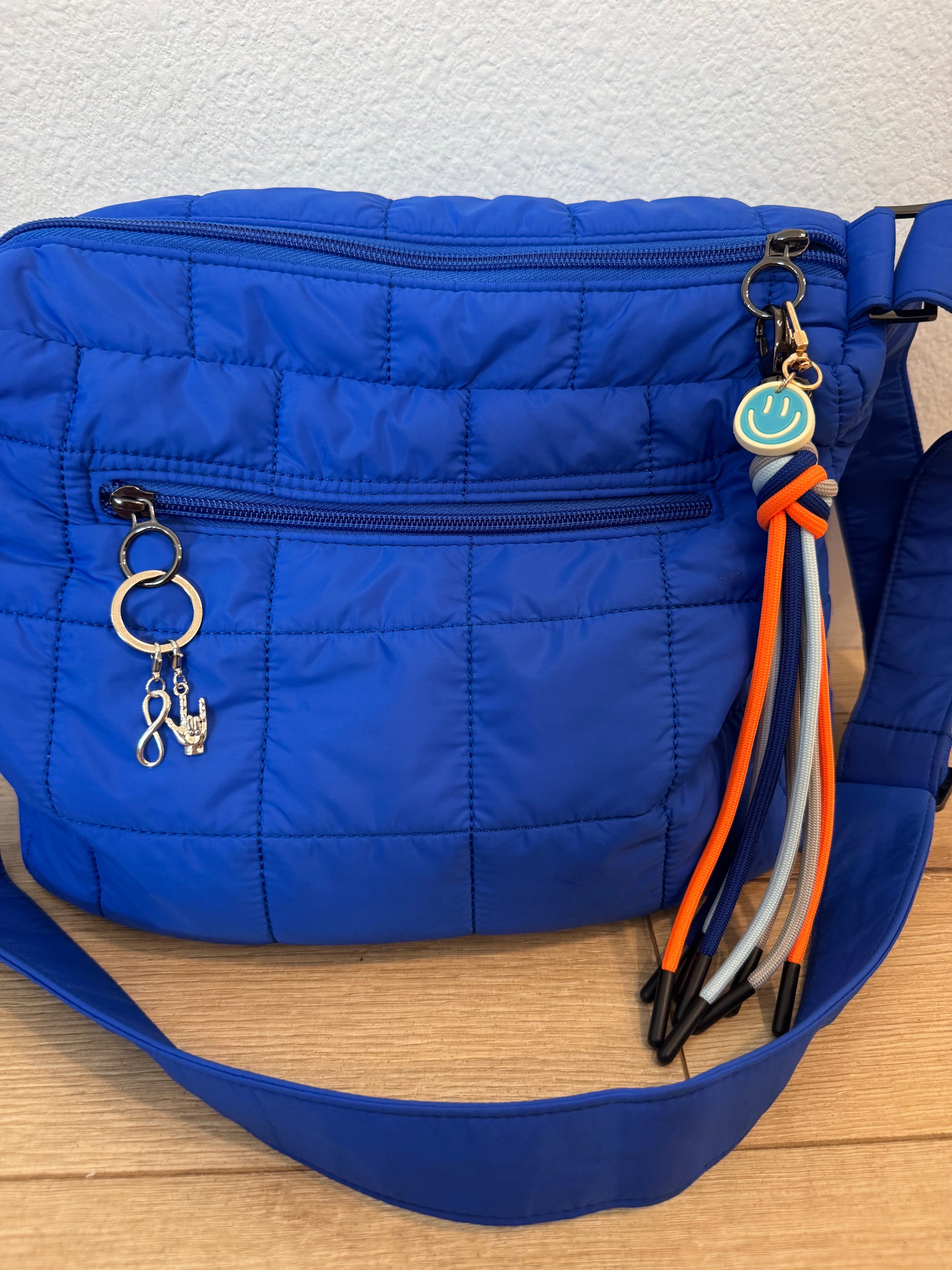 Rad Rev - Autism Charm Cloud Messenger Bag in Cobalt
