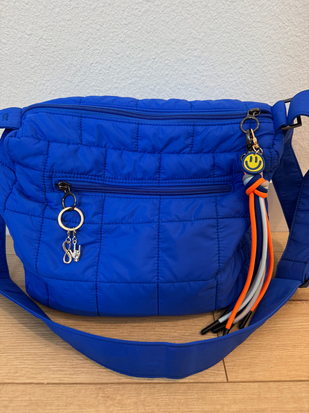 Rad Rev - Autism Charm Cloud Messenger Bag in Cobalt