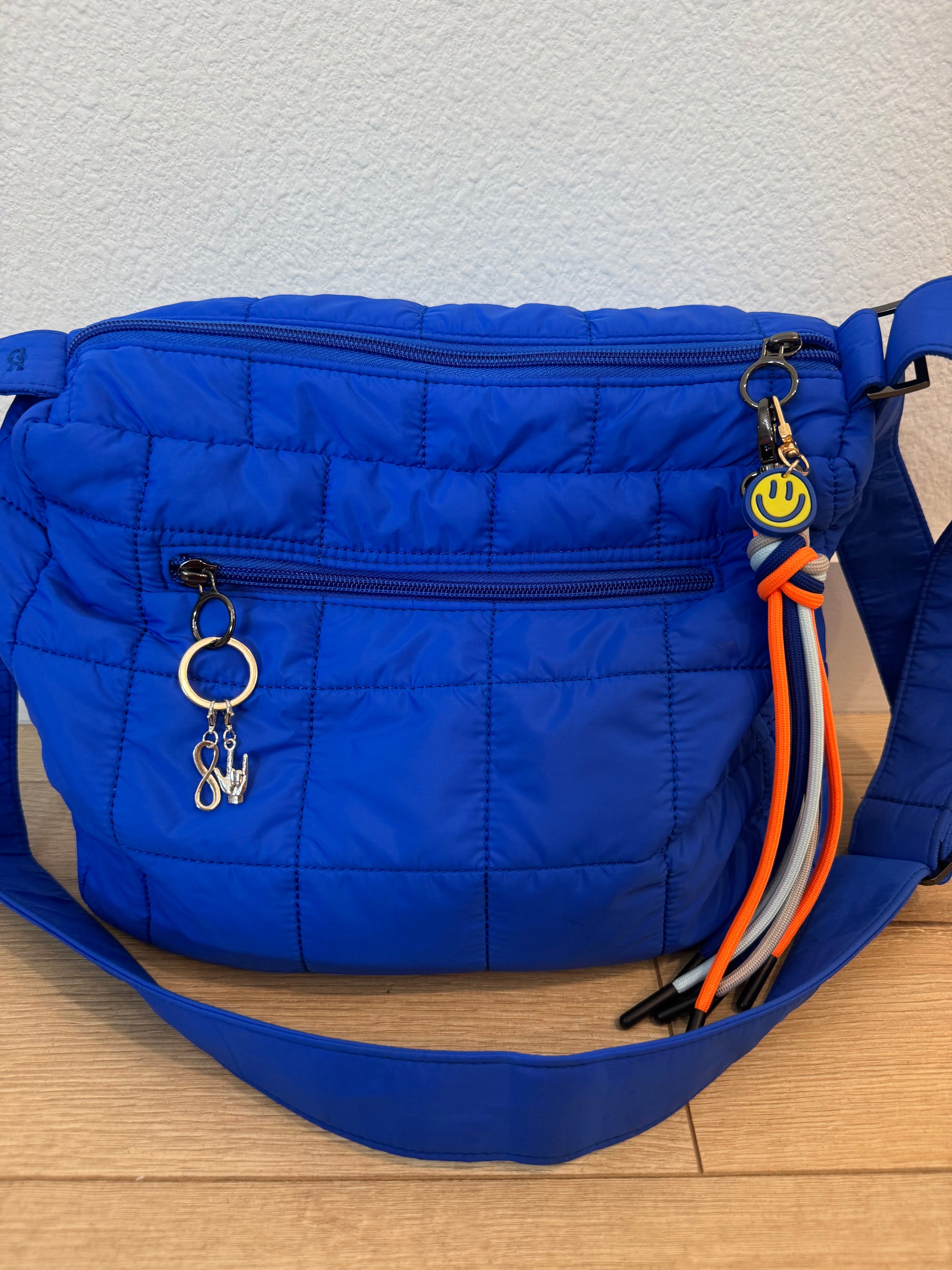 Rad Rev - Autism Charm Cloud Messenger Bag in Cobalt