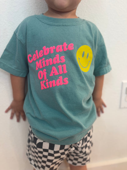 Toddler + Youth "Celebrate Minds Of All Kinds" T-Shirt