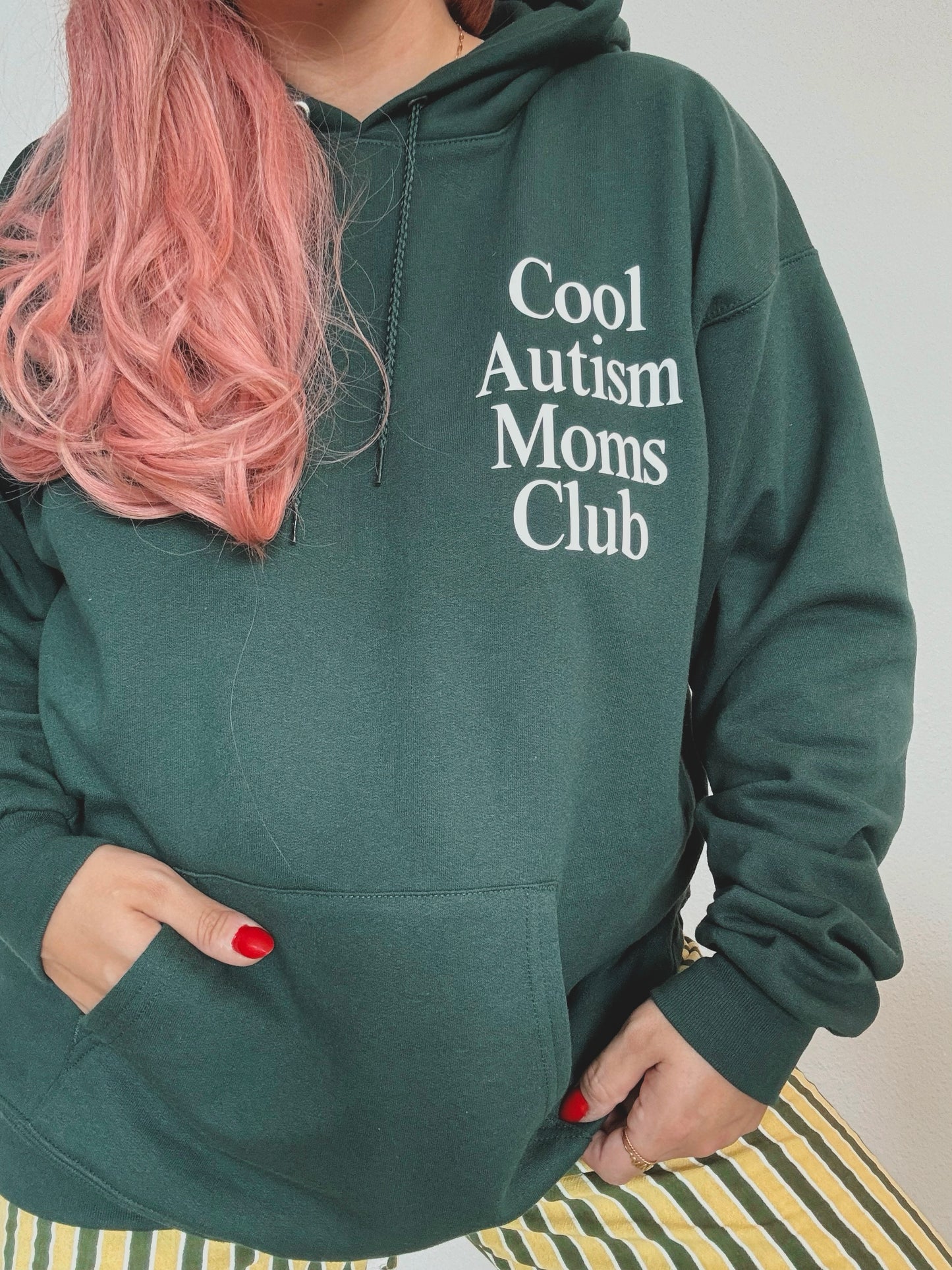 "Cool Autism Moms Club" Unisex Puff Print Hoodie