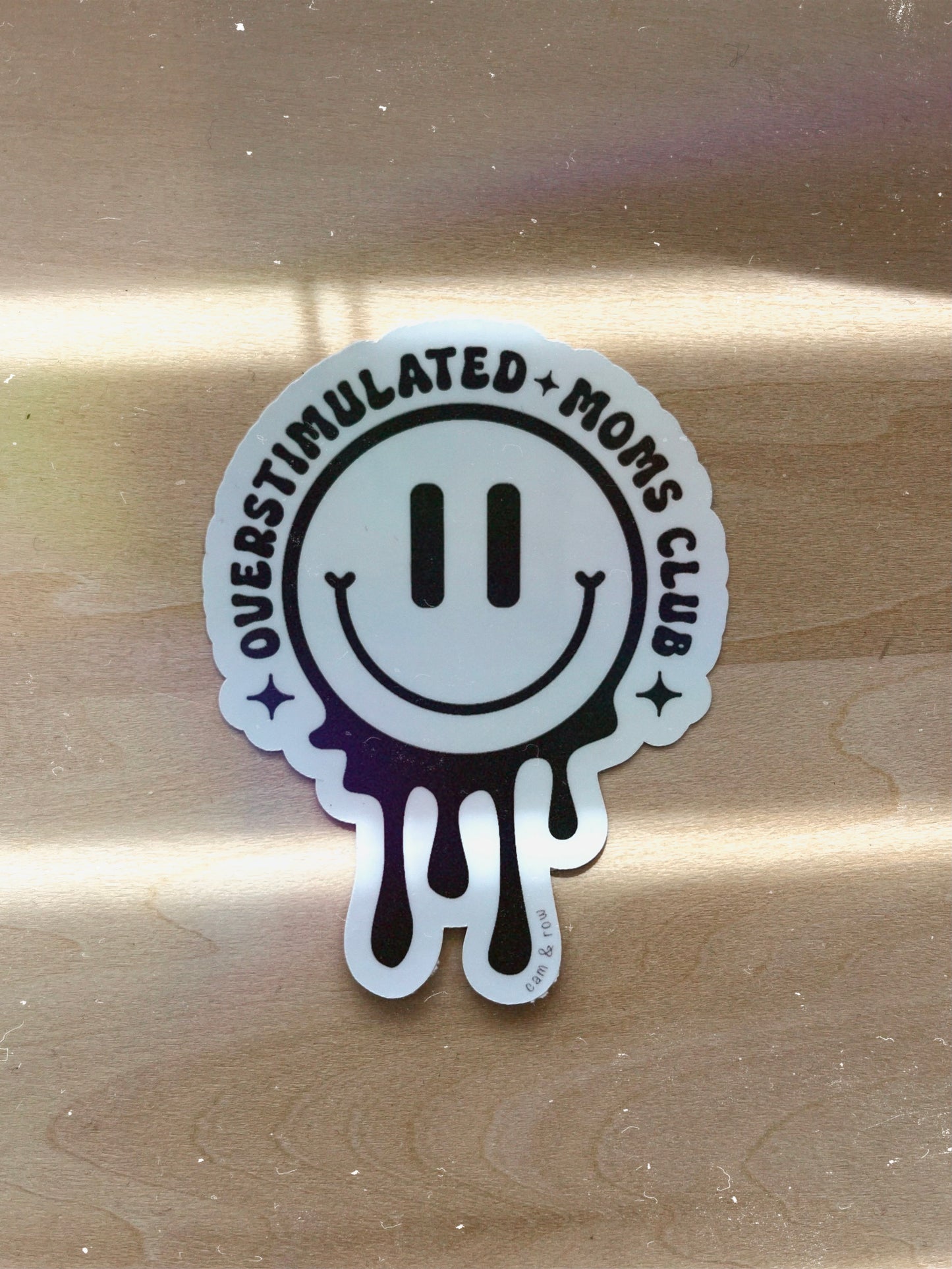 Overstimulated Moms Club Holographic Sticker