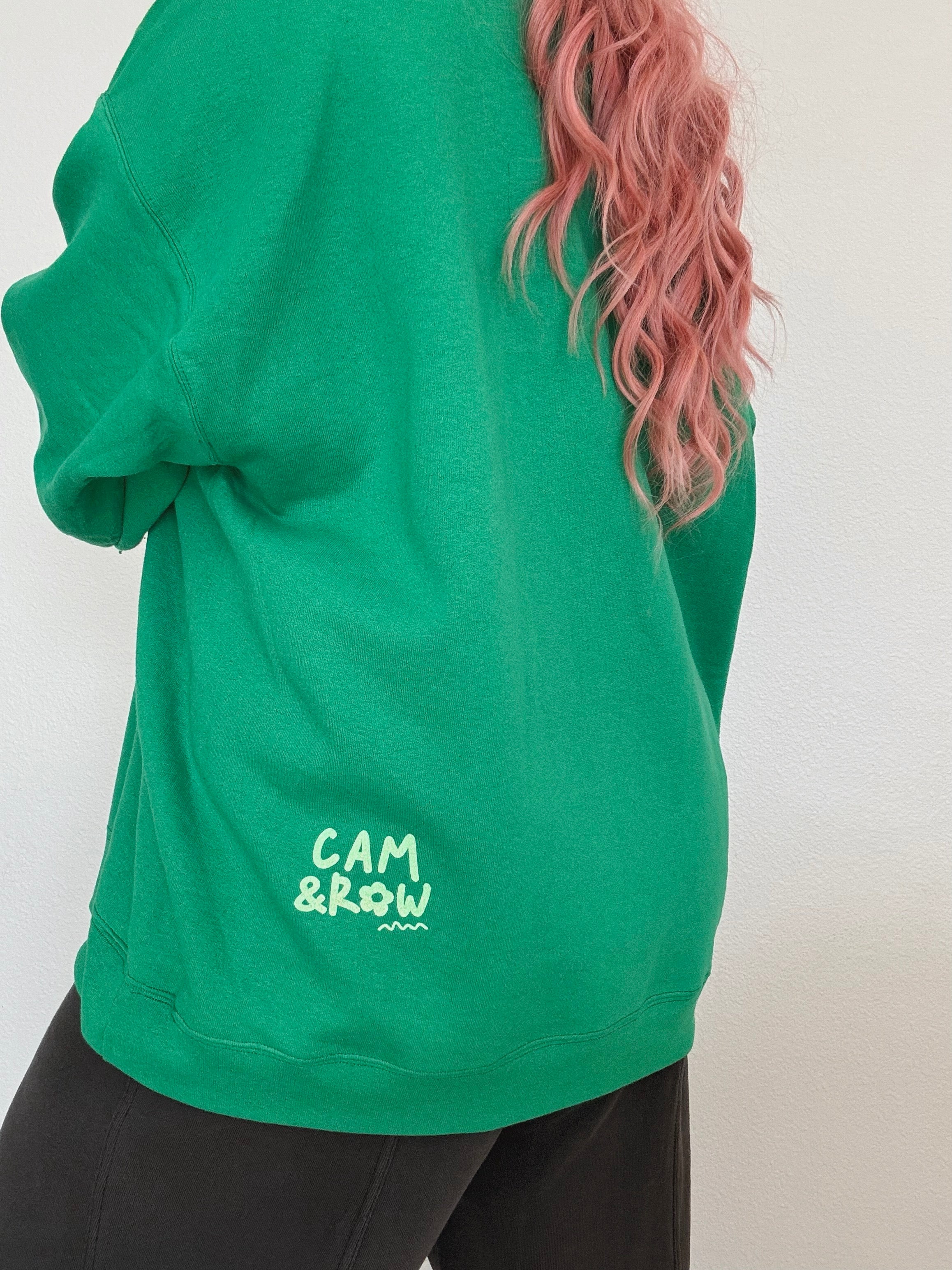 Unisex Kelly Green "Damn Good Advocate" Glitter Print Sweatshirt