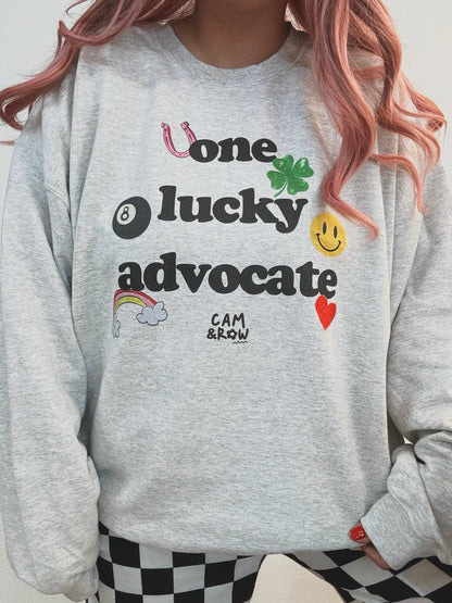 Unisex "One Lucky Advocate" Sweatshirt