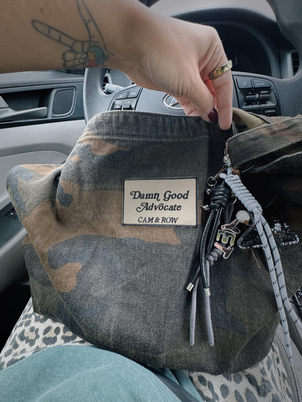 "Damn Good Advocate" Camouflage Tote Bag