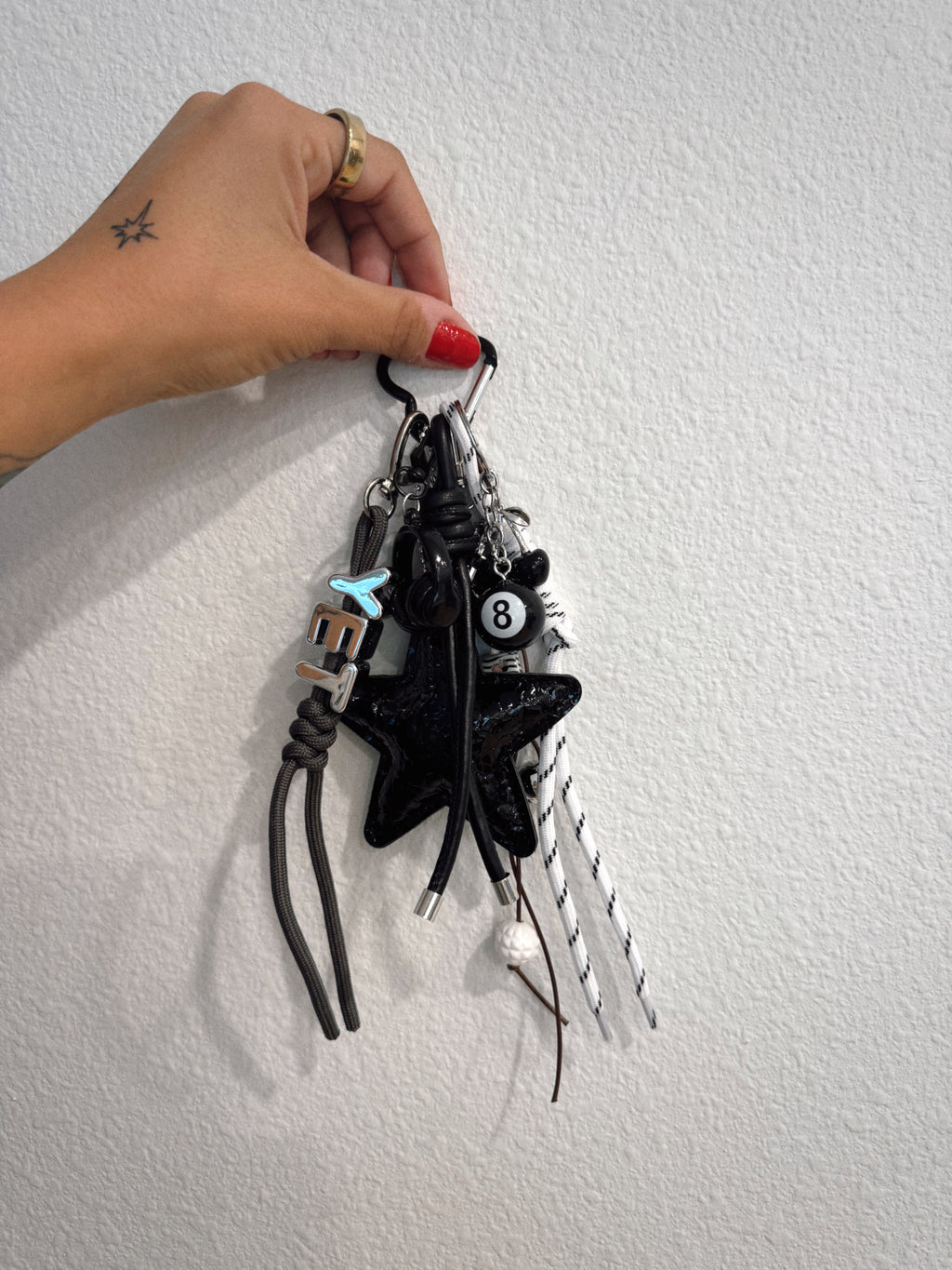 Chunky "Yet" Rope Bag Charm