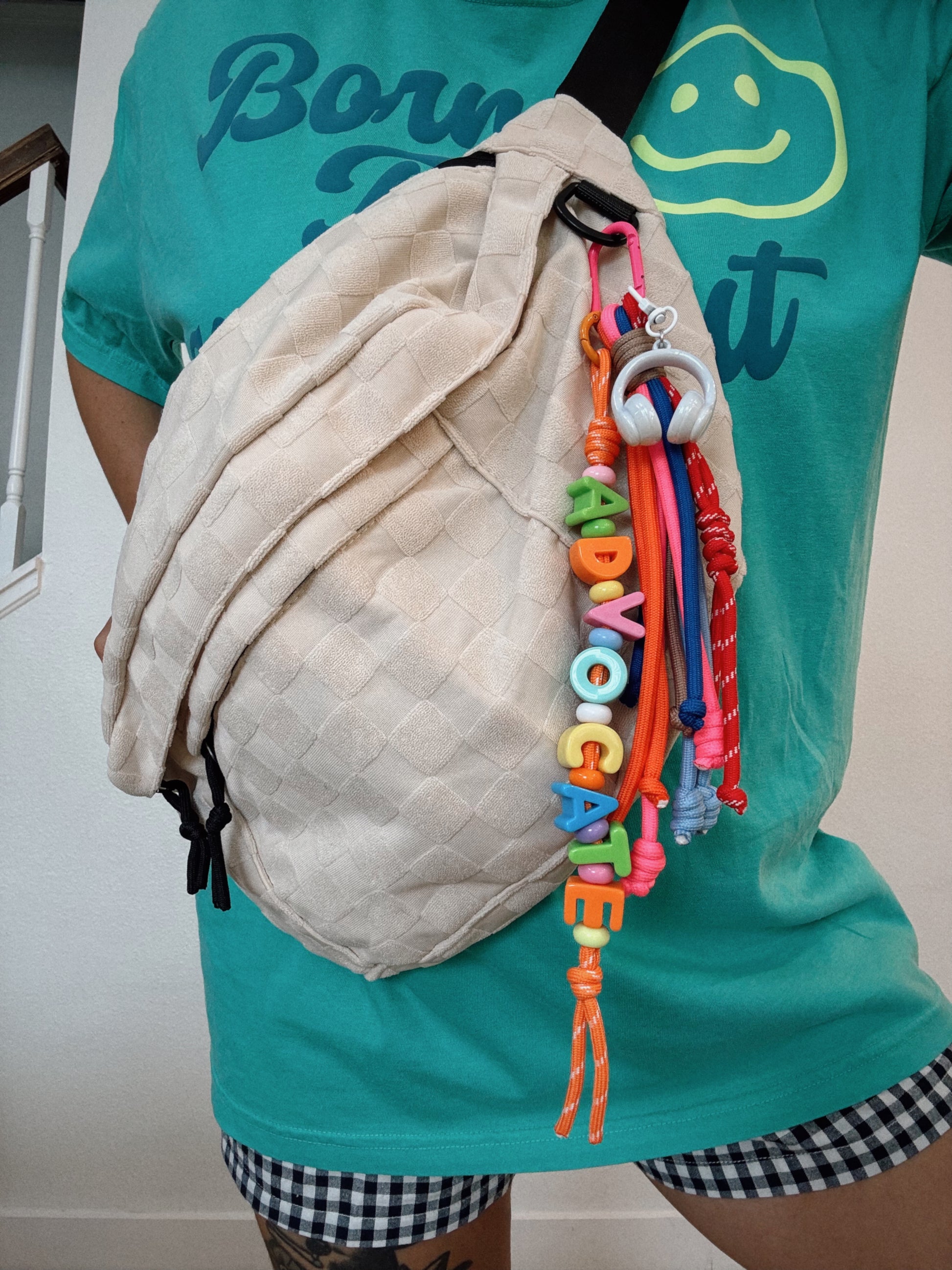 Checkered Bag w/ Advocate Rope Charm