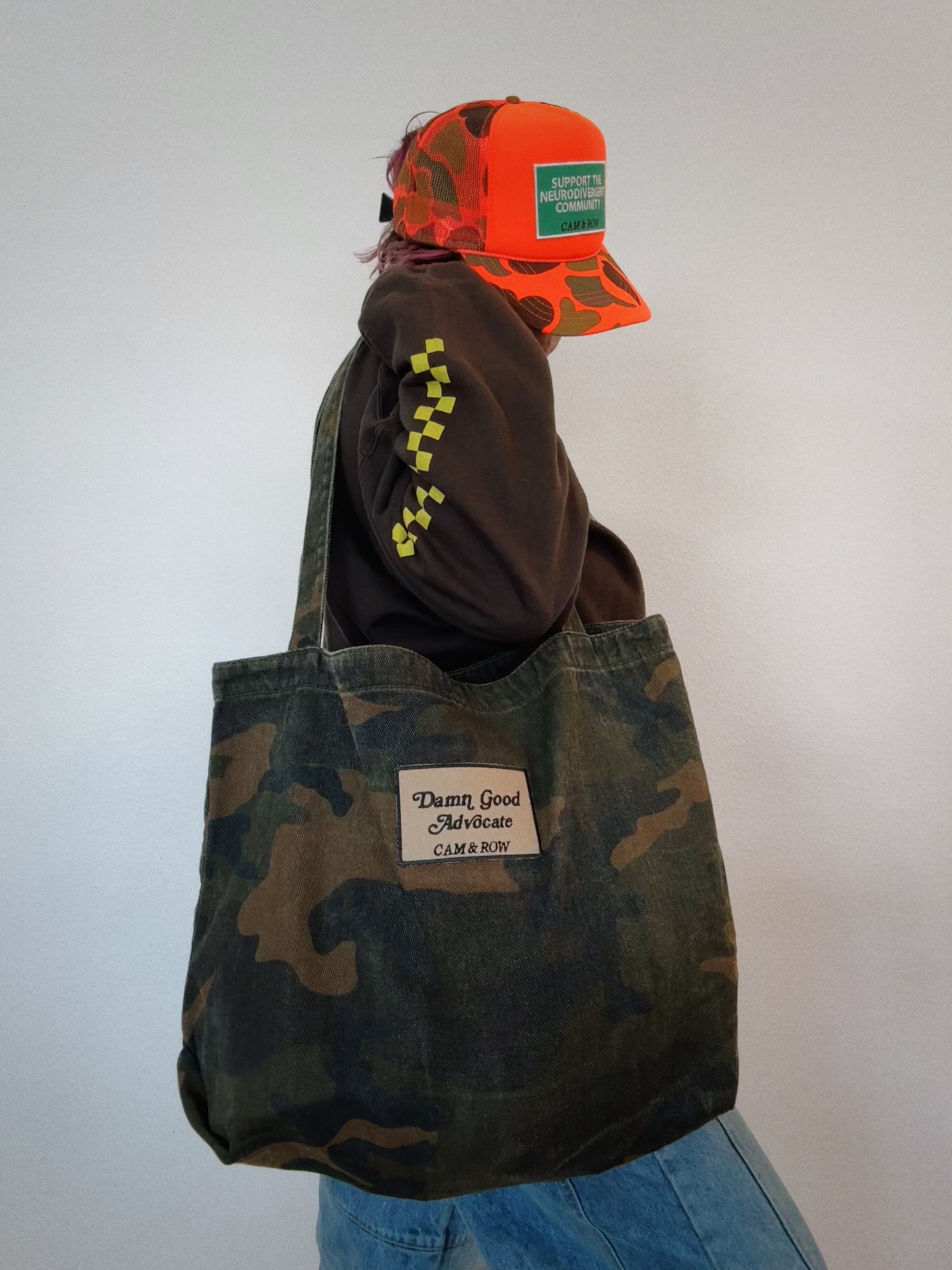 "Damn Good Advocate" Camouflage Tote Bag