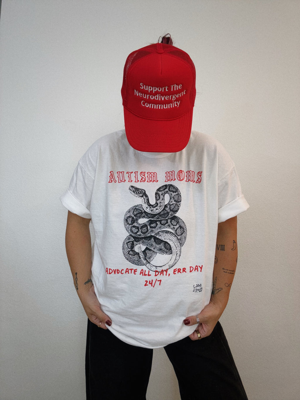 Unisex "Autism Moms Advocate All Day" T-Shirt