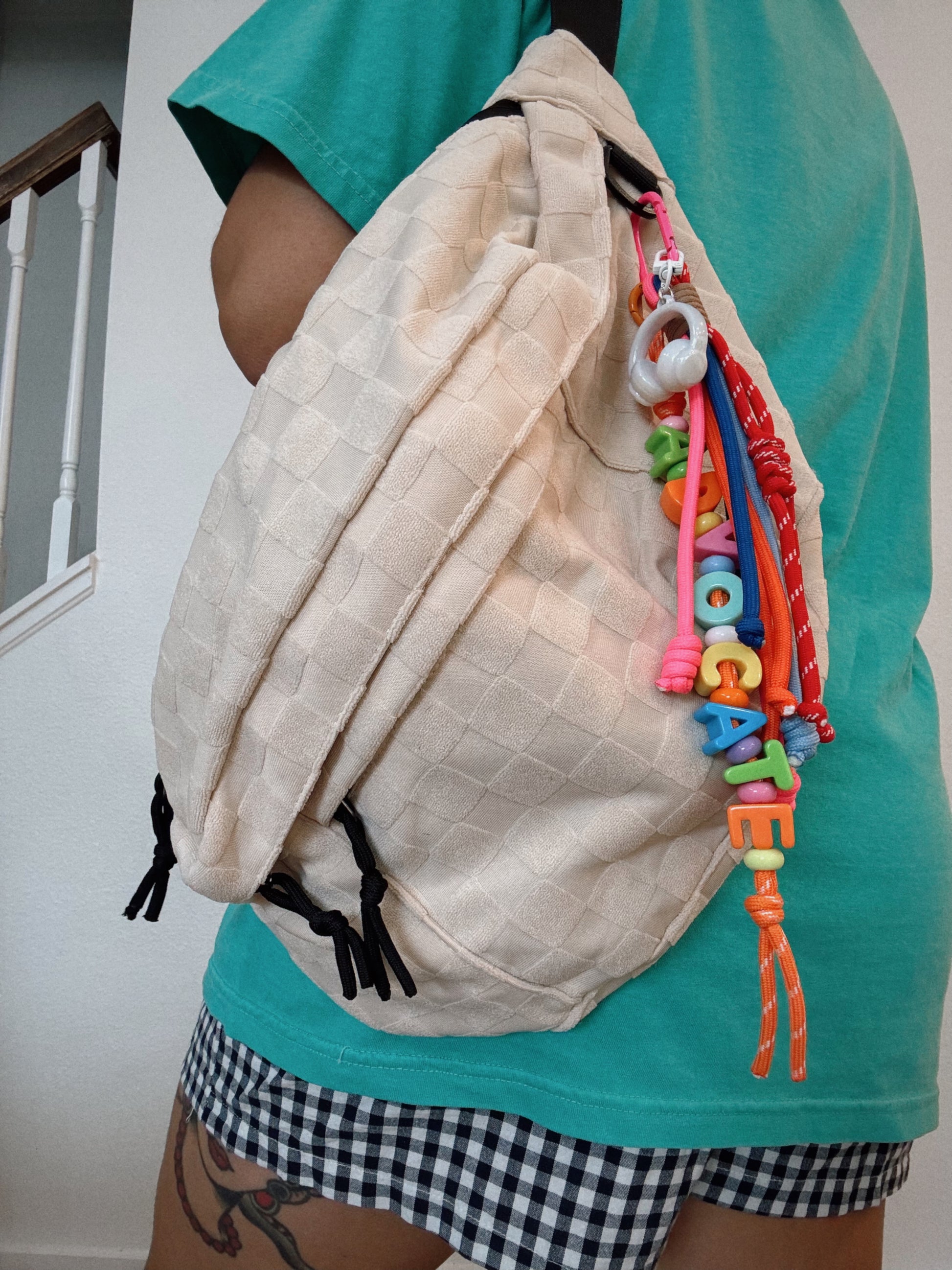 Checkered Bag w/ Advocate Rope Charm
