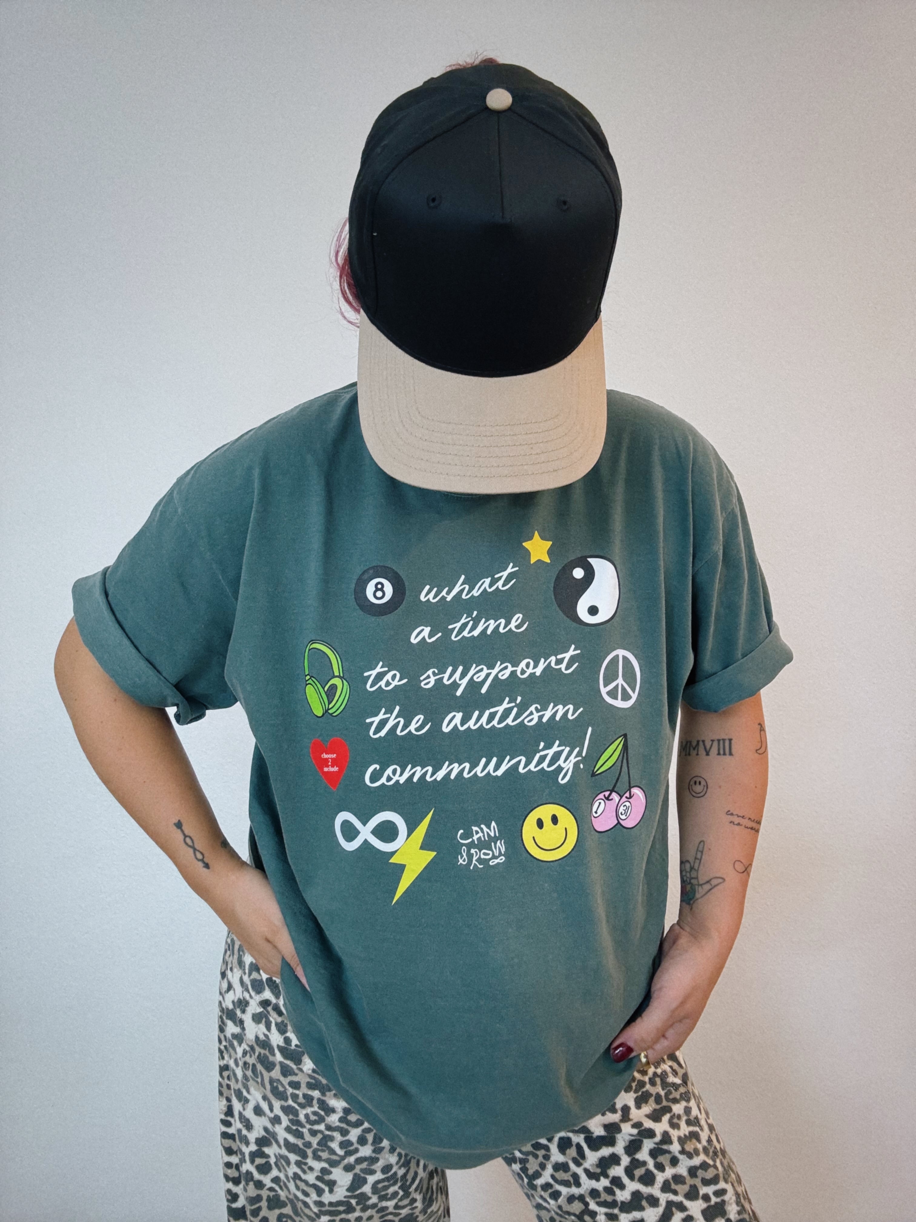 Unisex "What A Time To Support The Autism Community" T-Shirt