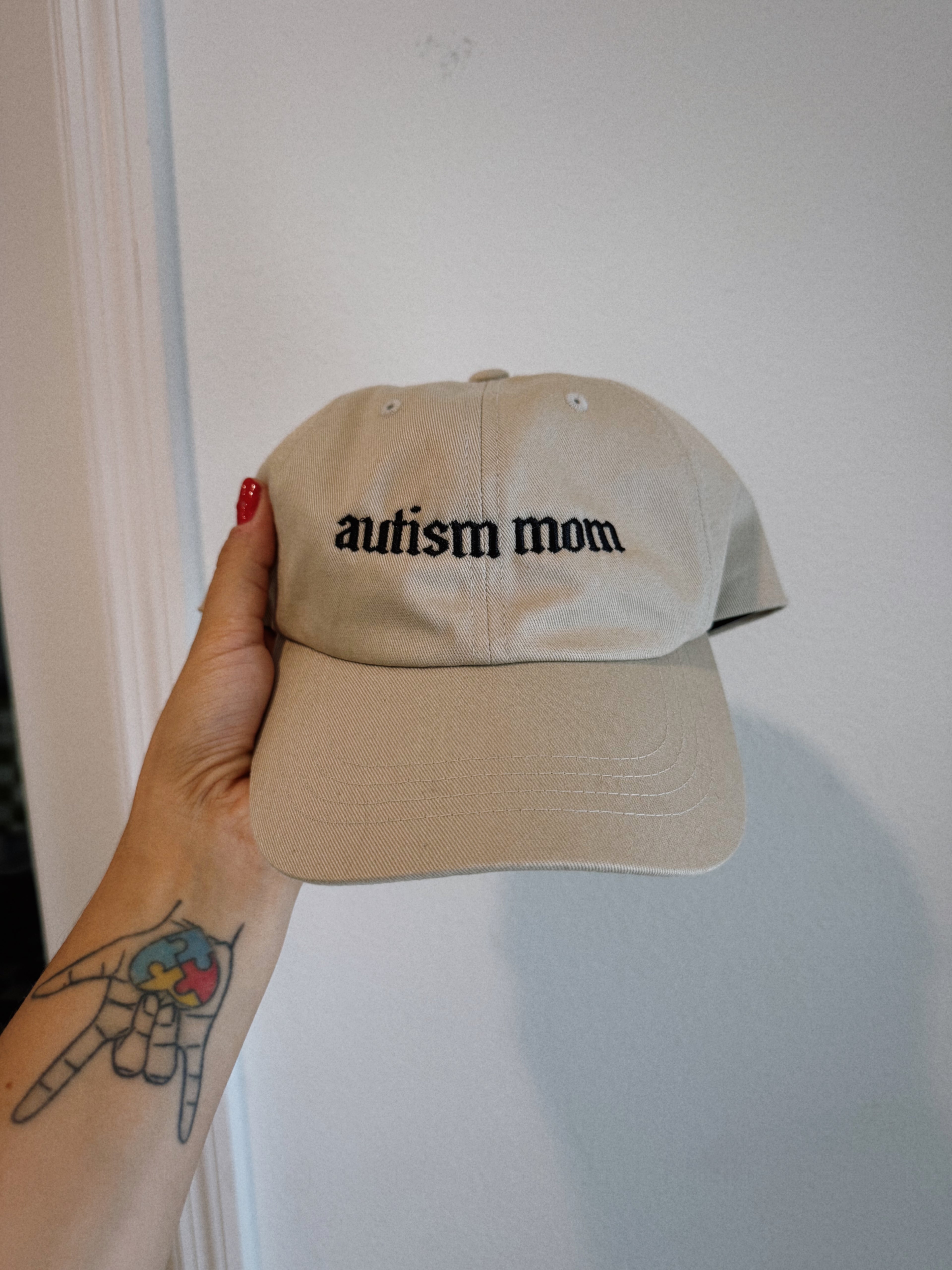 “Autism Mom” Embroidered Hat