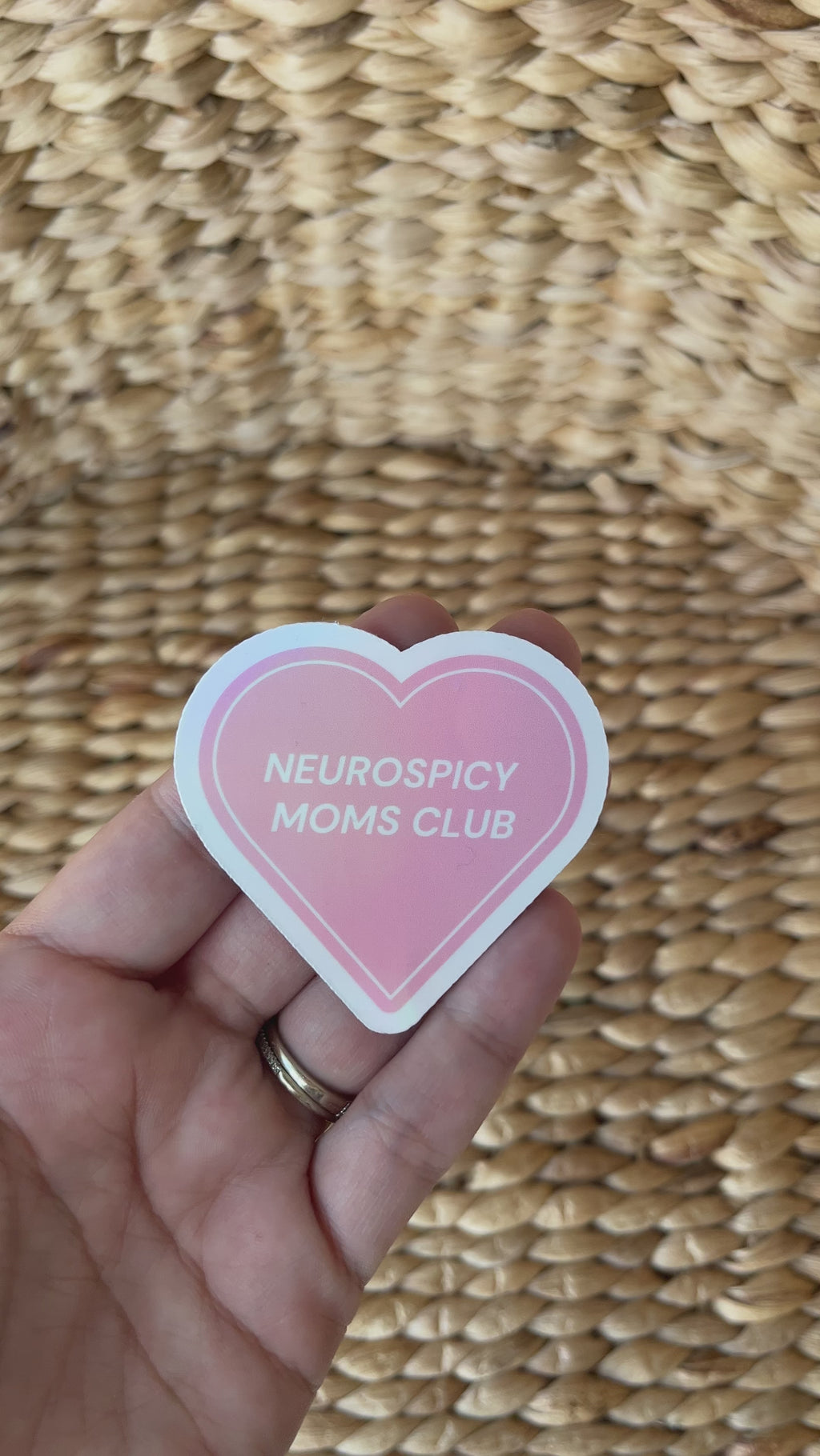 Neurospicy Moms Club Holographic Sticker