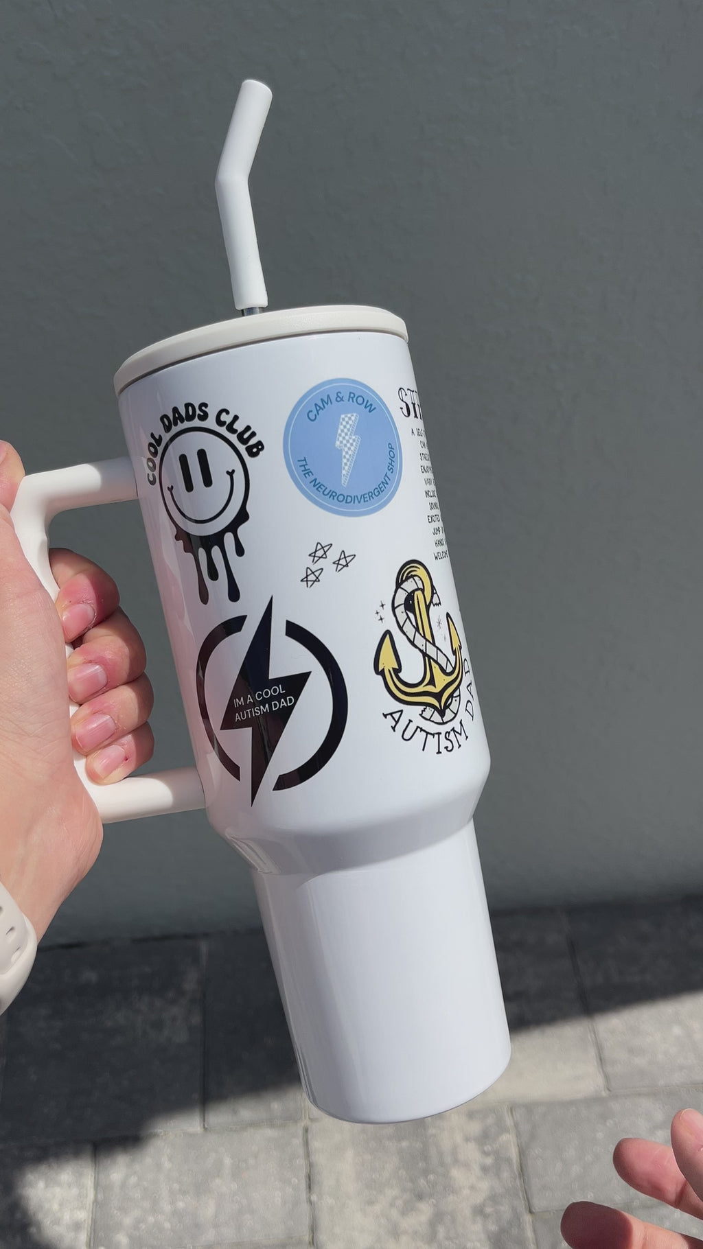 Autism Dad 40oz Insulated Tumbler